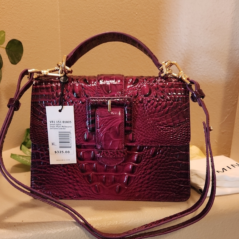 Brahmin  Small Hallie Sugar Plum